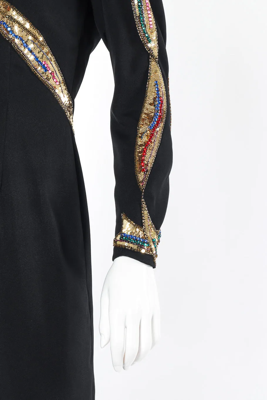 Sequin Beaded Midi Dress