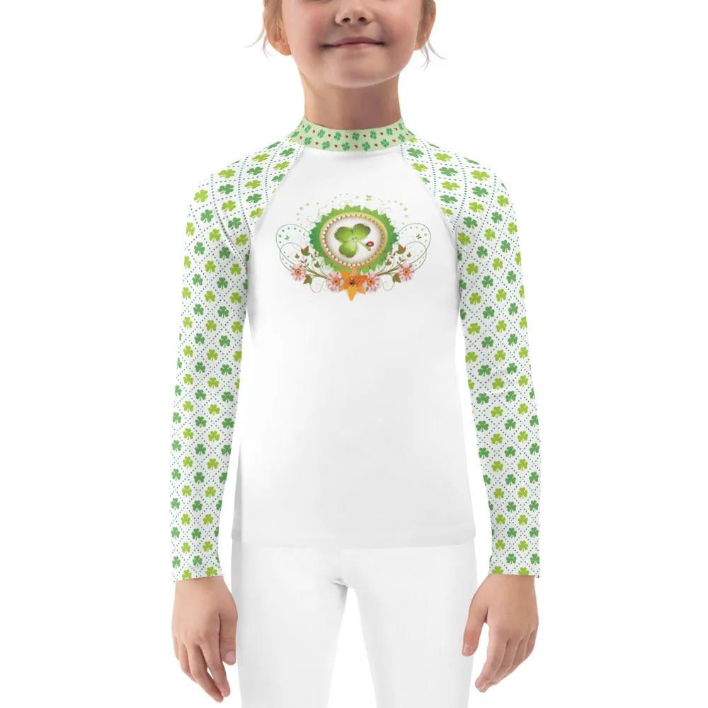 Shamrocks and Ladybugs - Kids Rash Guard