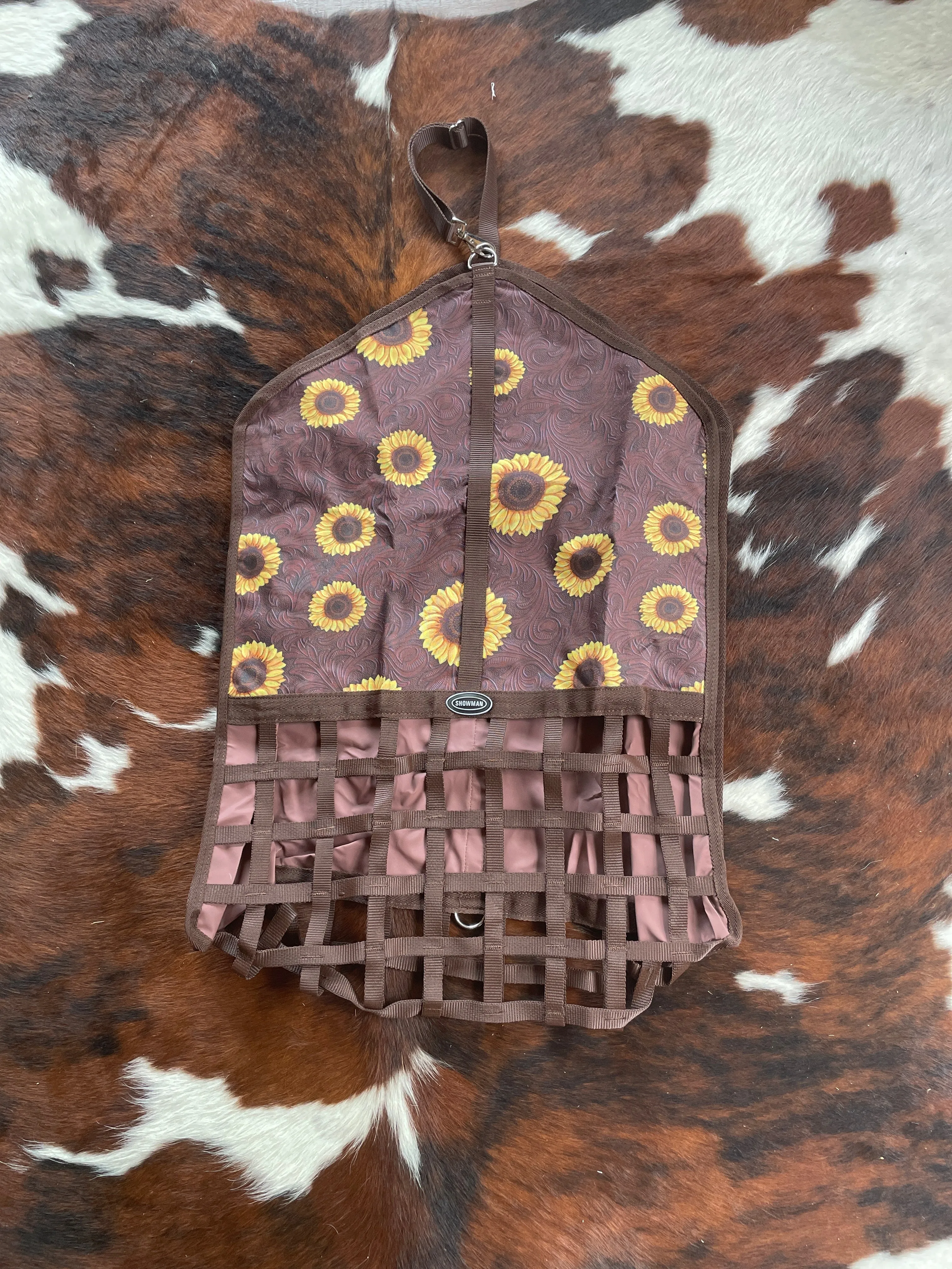 Showman Sunflower Filigree Webbed Slow Feed Hay Bag