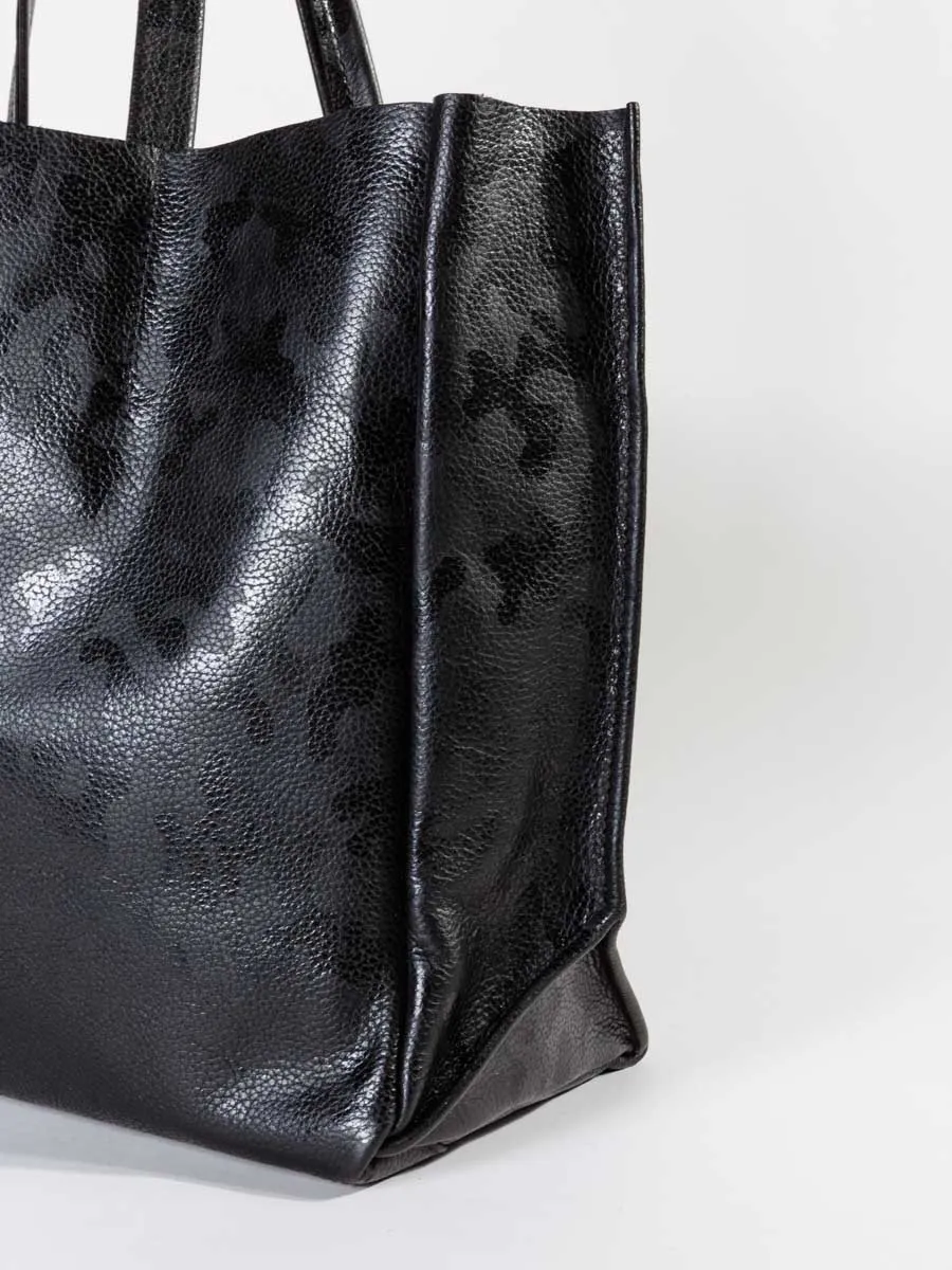 sideways tote - black camo