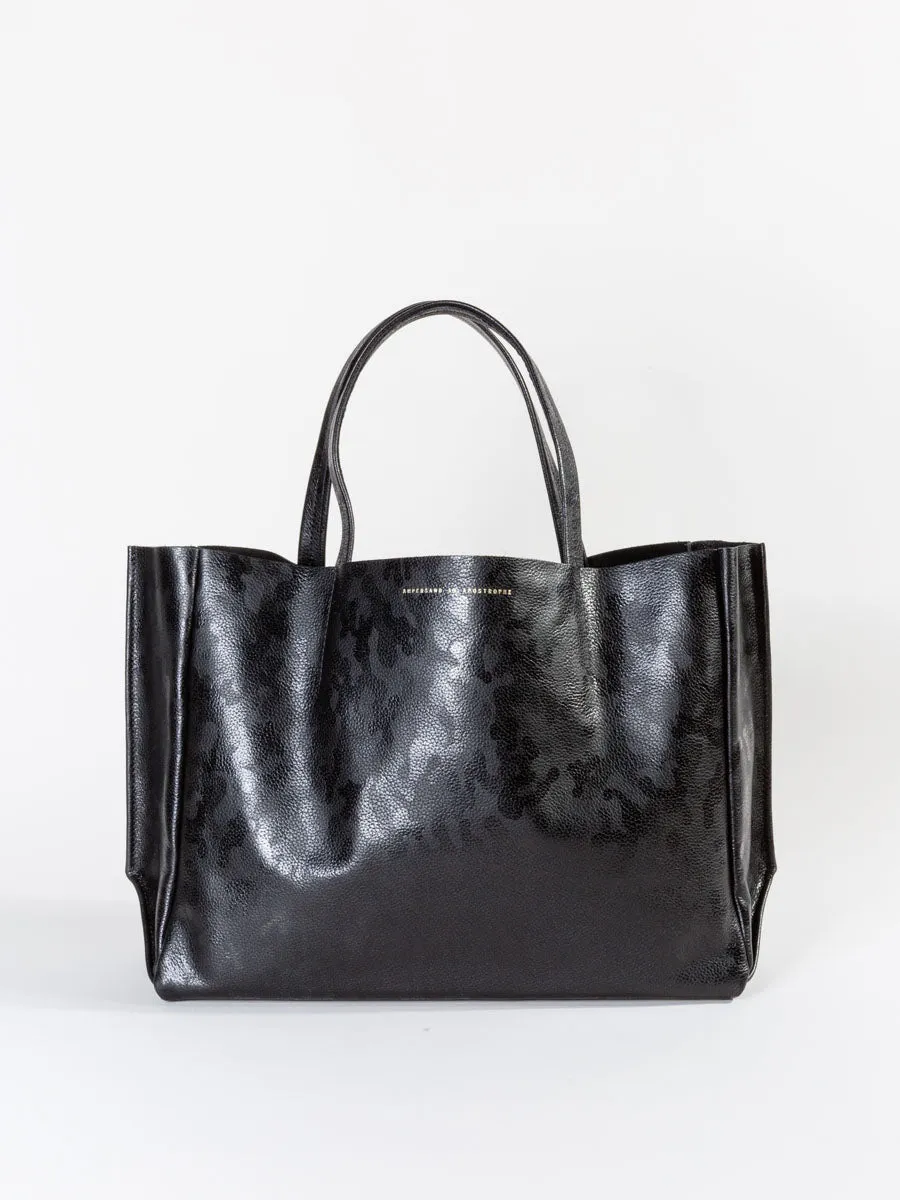 sideways tote - black camo