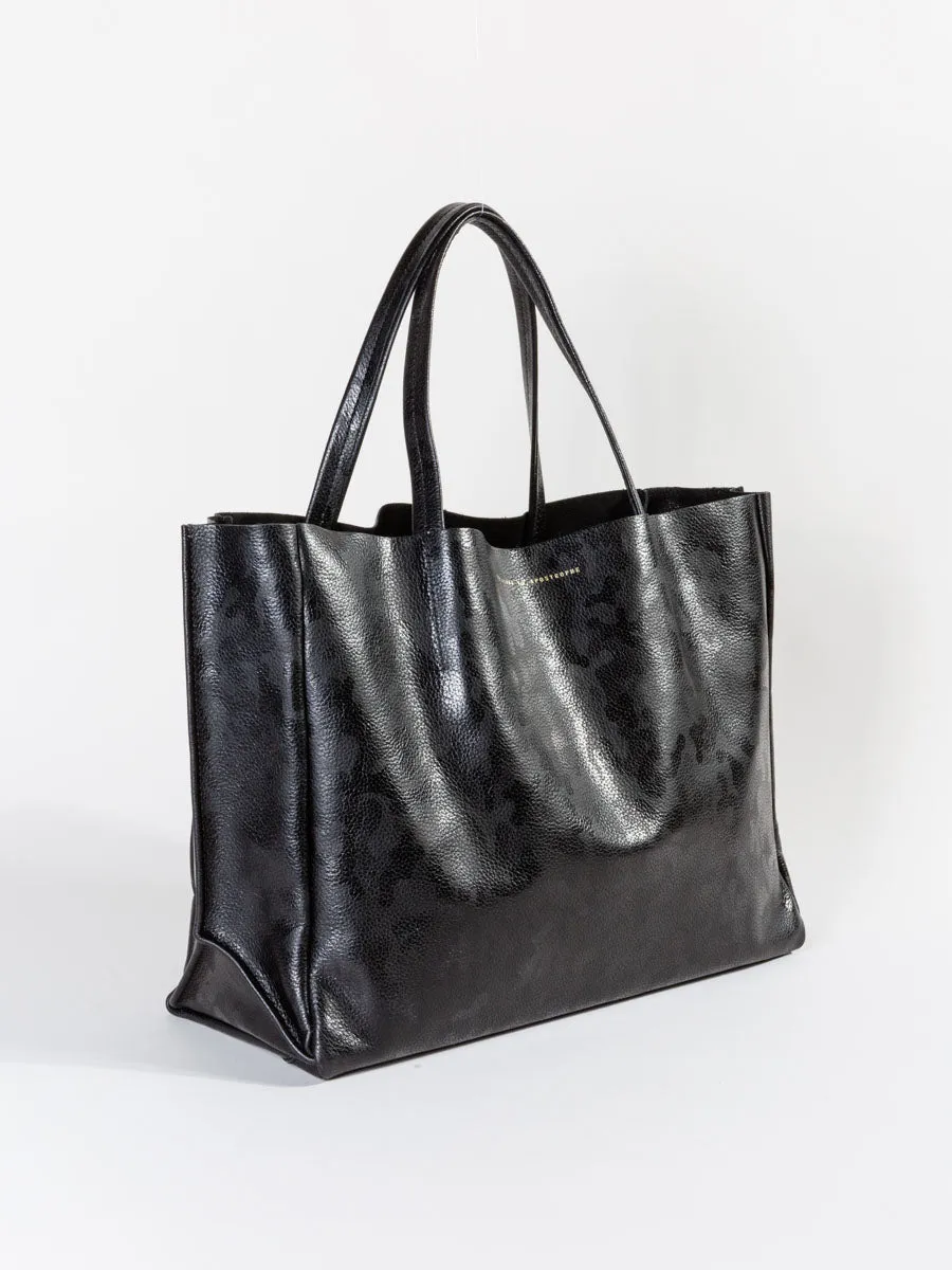 sideways tote - black camo