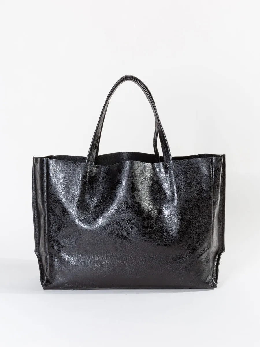 sideways tote - black camo