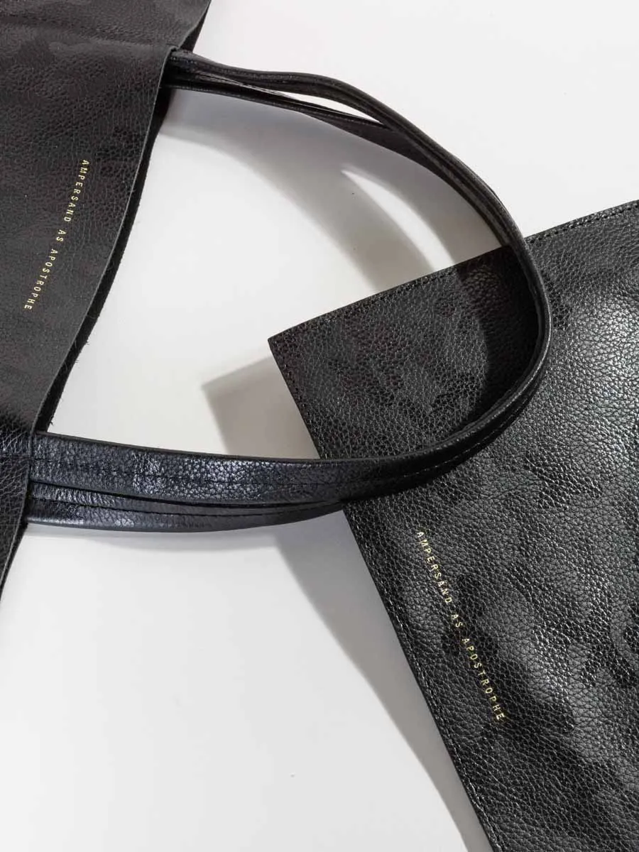 sideways tote - black camo