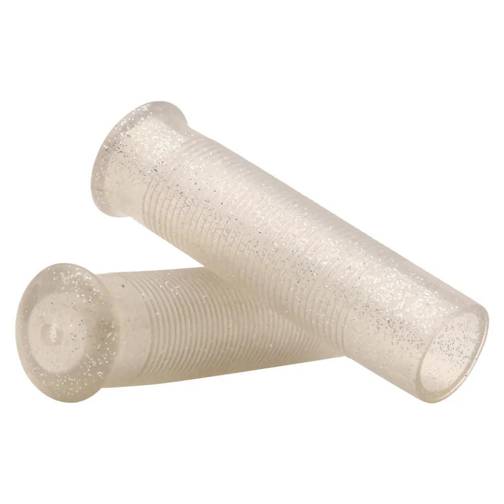Silver Metal Flake Grips