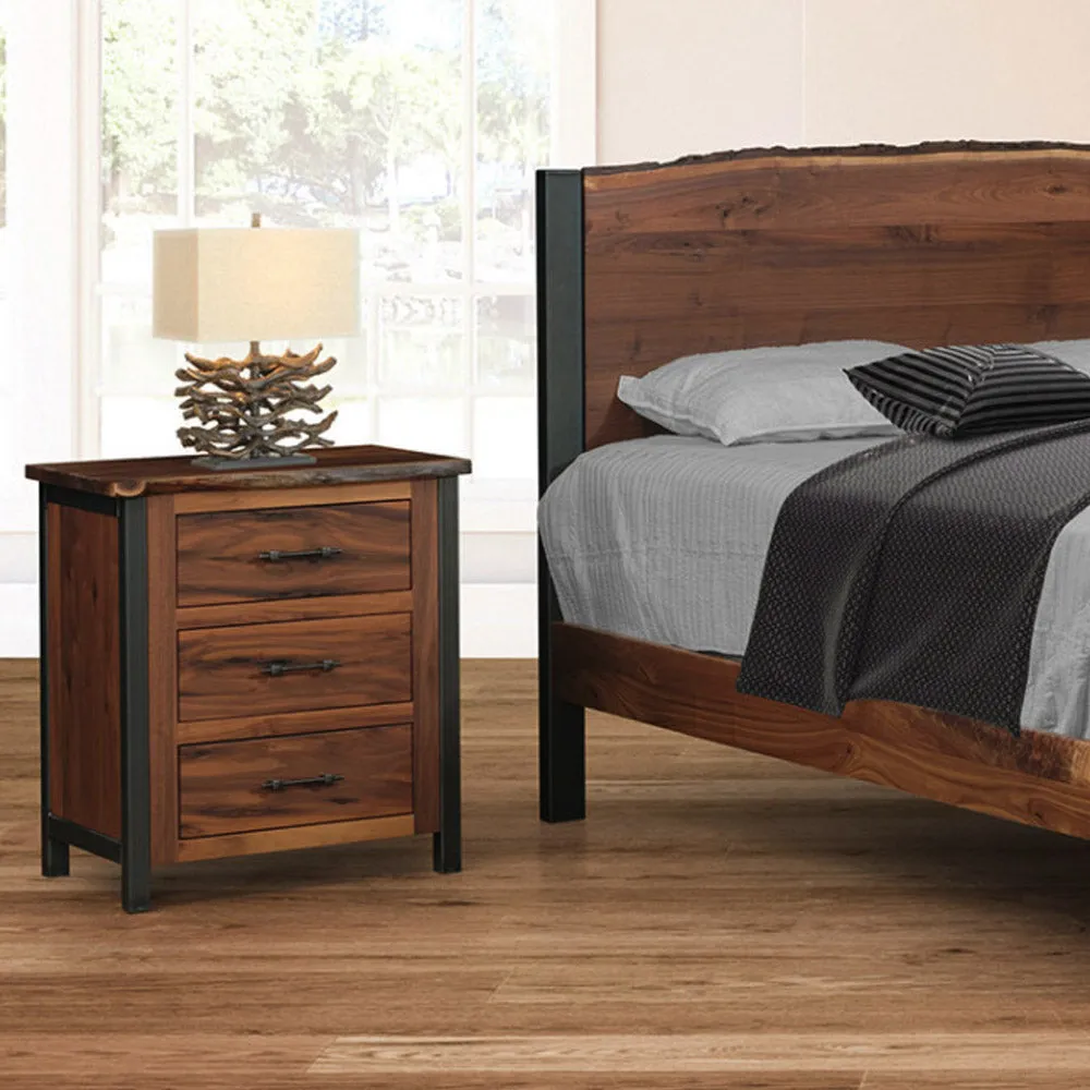 Silverton Live Edge Walnut Nightstand