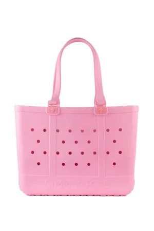 Simply Southern Large Waterproof Tote Bag in Rose | 0125-SIMPLYTOTE-ROSE