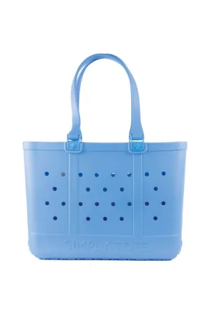 Simply Southern Large Waterproof Tote Bag in Wave Blue | 0125-SIMPLYTOTE-WAVE