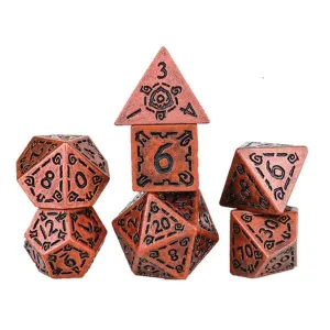 Sirius Dice Set - Illusory Metal Copper Poly Set