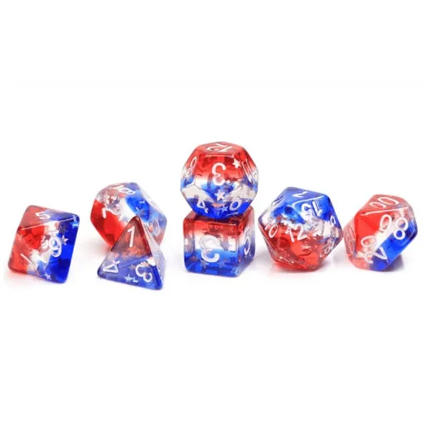 Sirius Dice Set - Star Spangled Banner Poly Set