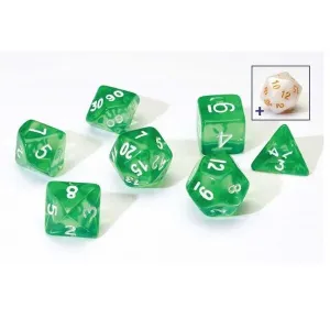 Sirius Dice Set - Translucent Green Resin