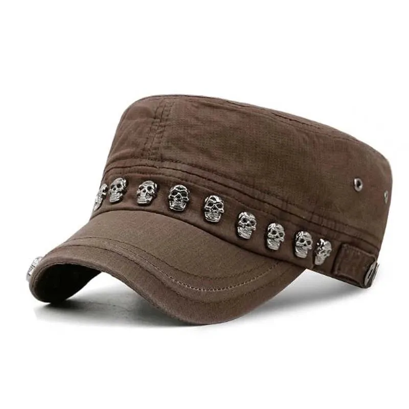 Skull Rivet Military Hats