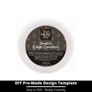 Small Edge Control Top Label Template 182
