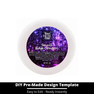 Small Edge Control Top Label Template 56
