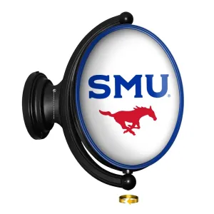 SMU Mustangs: SMU - Original Oval Rotating Lighted Wall Sign