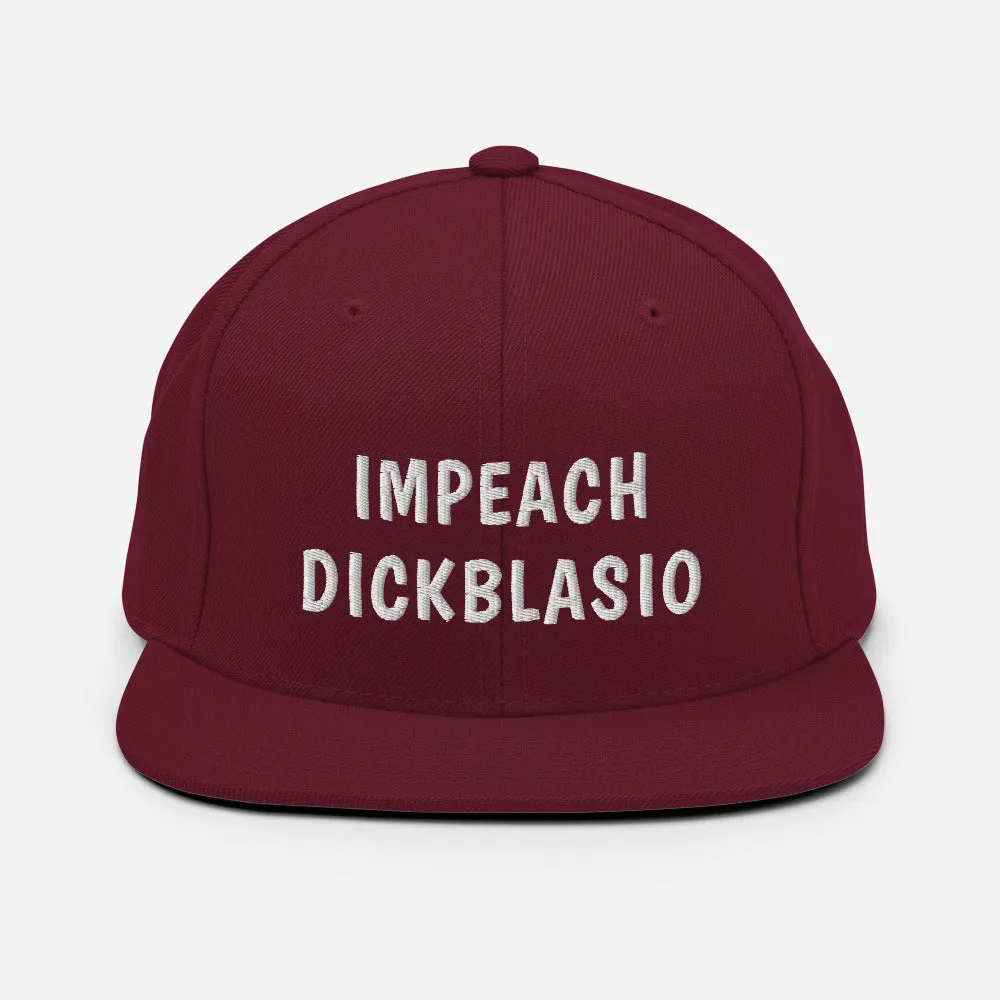 Snapback Hat impeach dickblasio