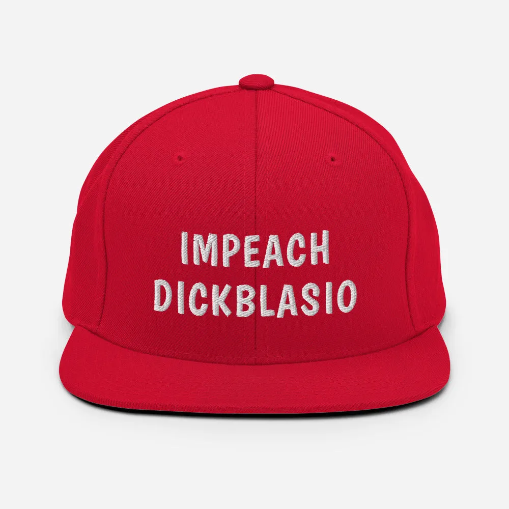 Snapback Hat impeach dickblasio