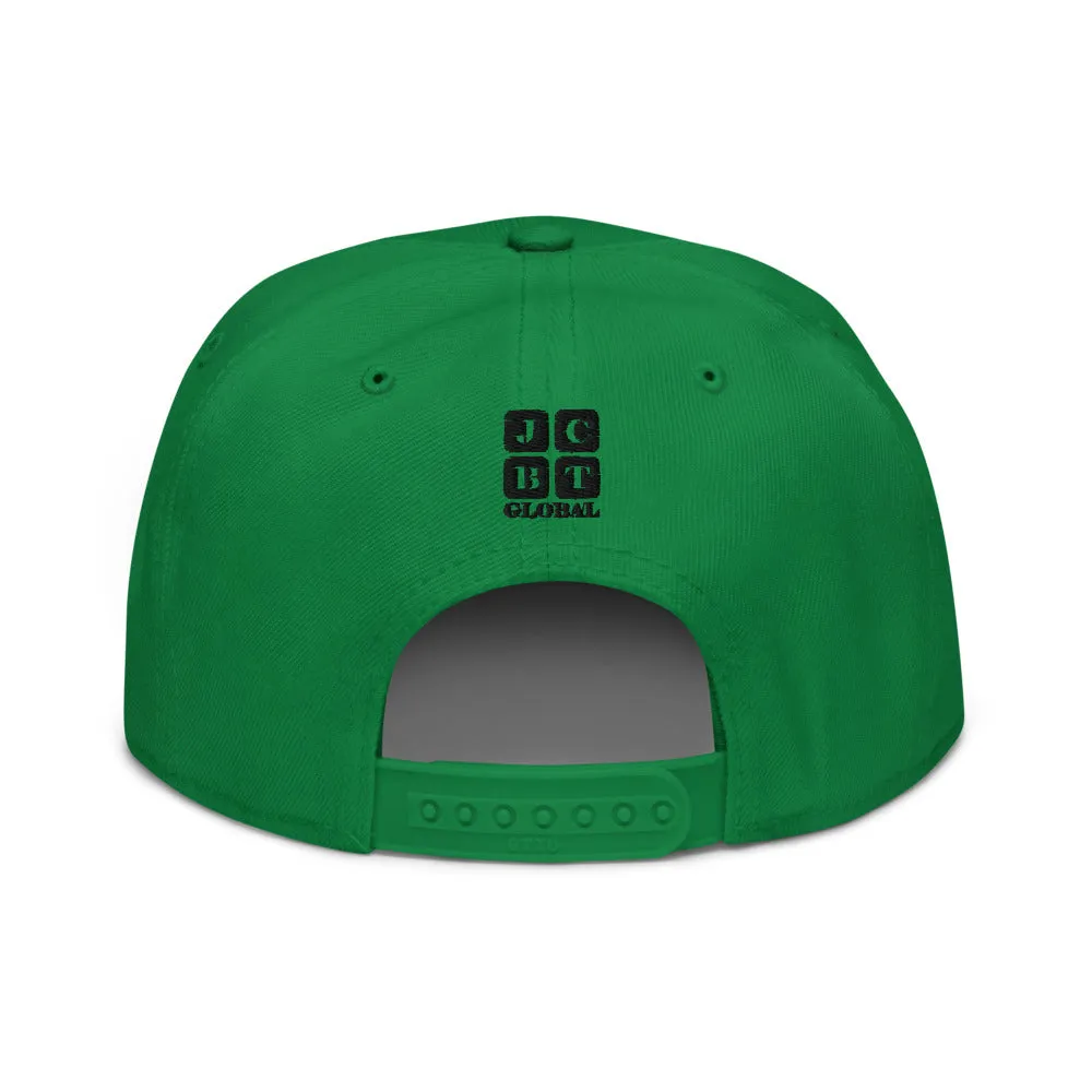 Snapback Hat "1051-0051 Born To Play Futbol (Black Logo)"