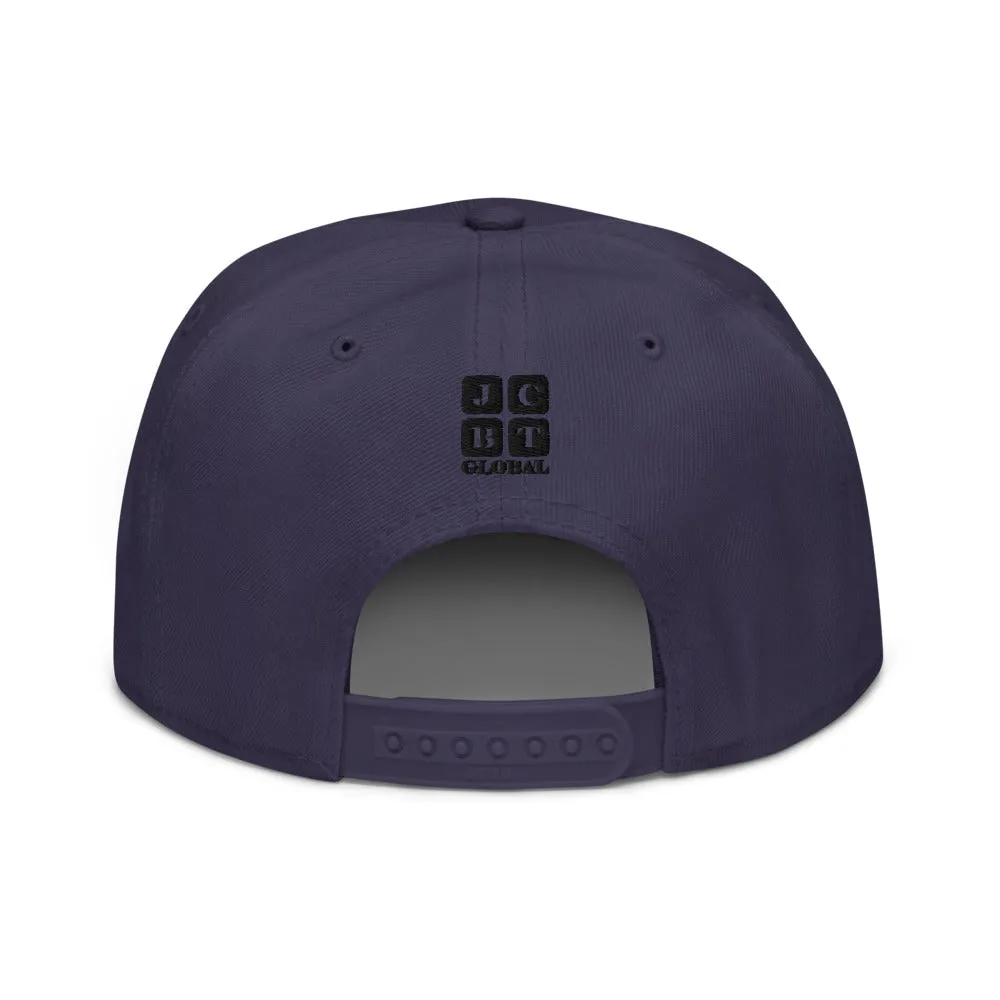 Snapback Hat "1051-0051 Born To Play Futbol (Black Logo)"