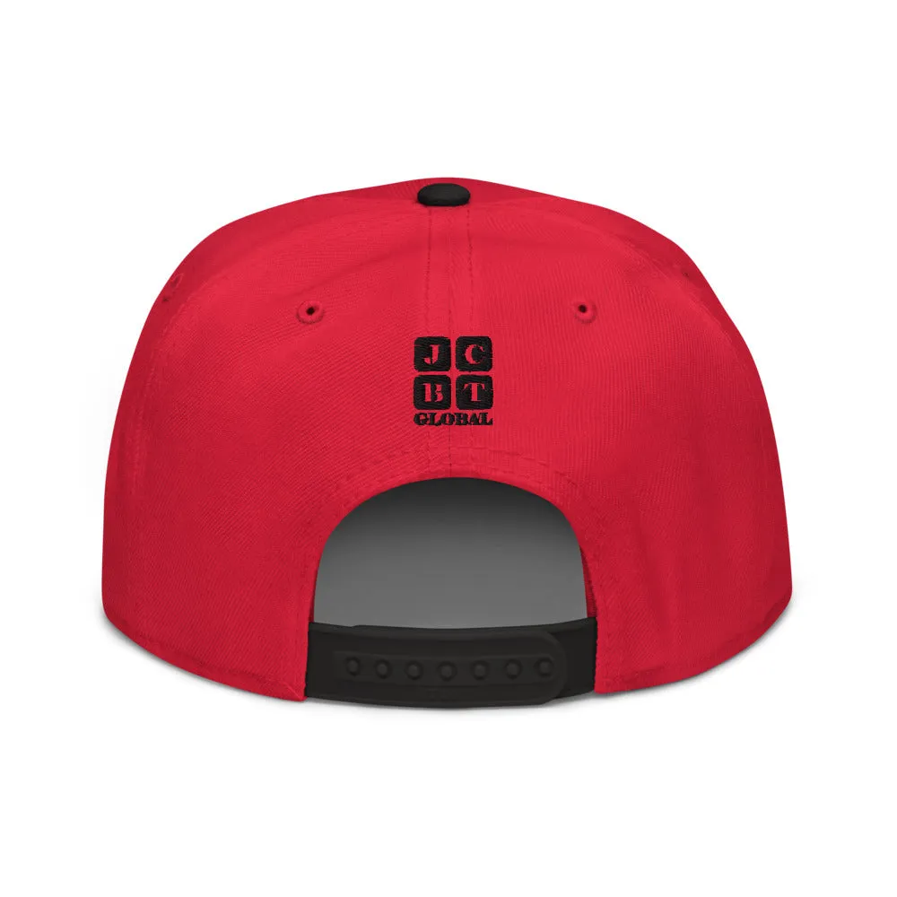Snapback Hat "1051-0051 Born To Play Futbol (Black Logo)"