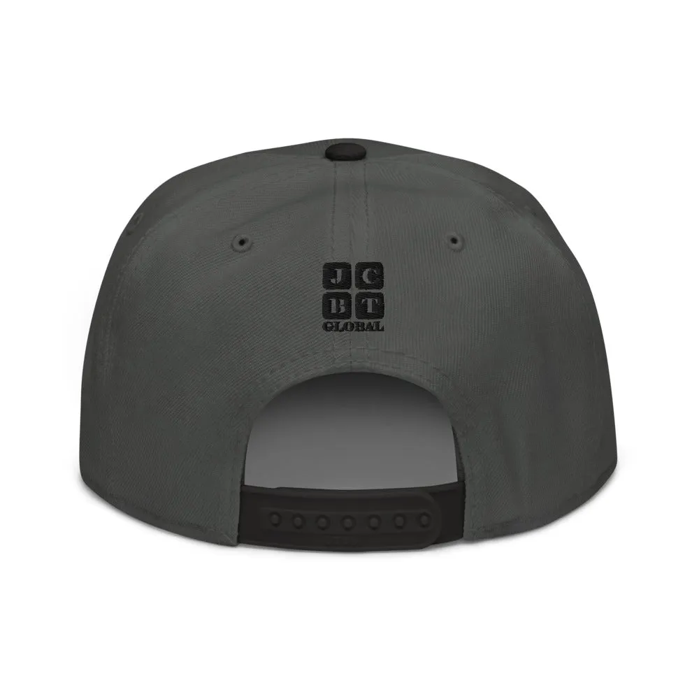 Snapback Hat "1051-0051 Born To Play Futbol (Black Logo)"