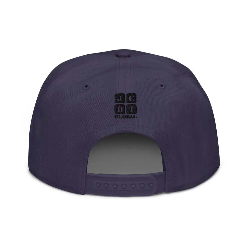 Snapback Hat "1052-0021 Golden Rule (Black Logo)"
