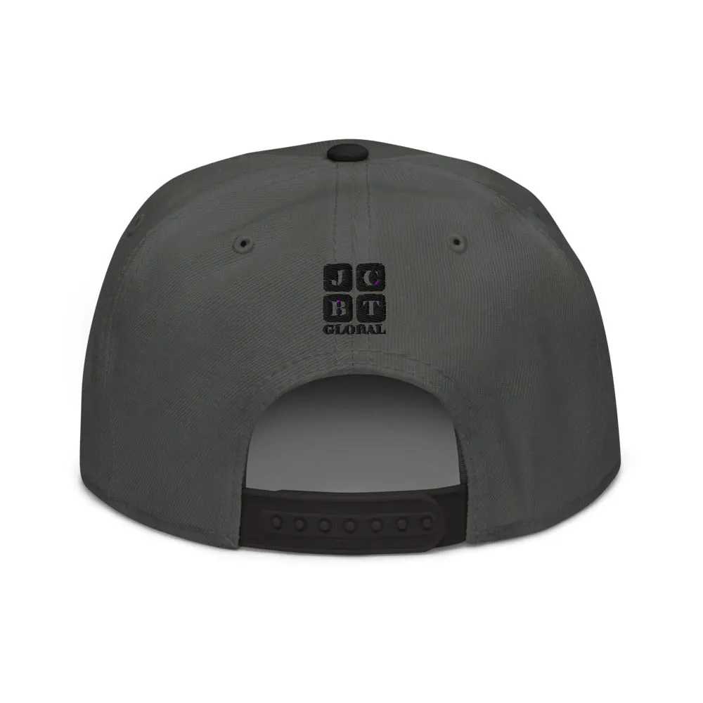 Snapback Hat "1052-0021 Golden Rule (Black Logo)"