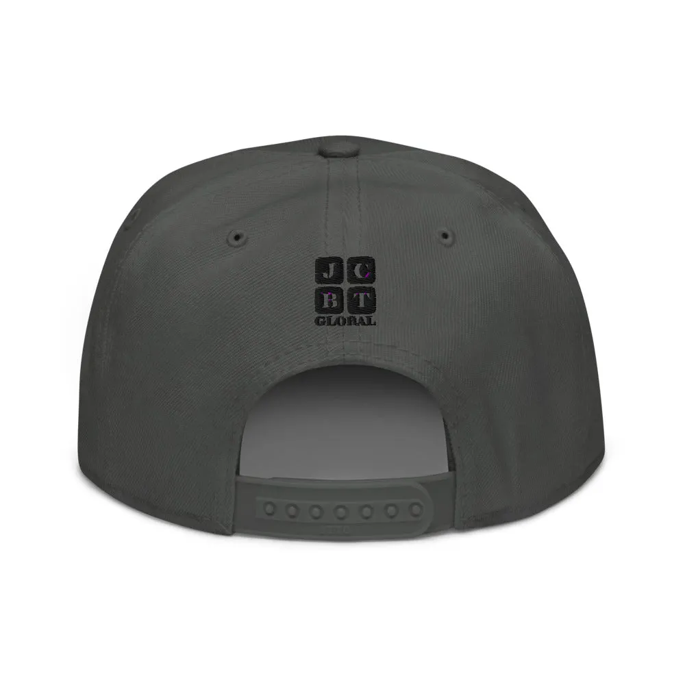 Snapback Hat "1052-0021 Golden Rule (Black Logo)"