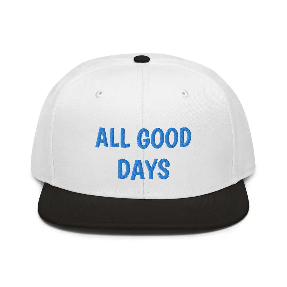 Snapback Hat "1052-0031 All Good Days (Blue Logo)"