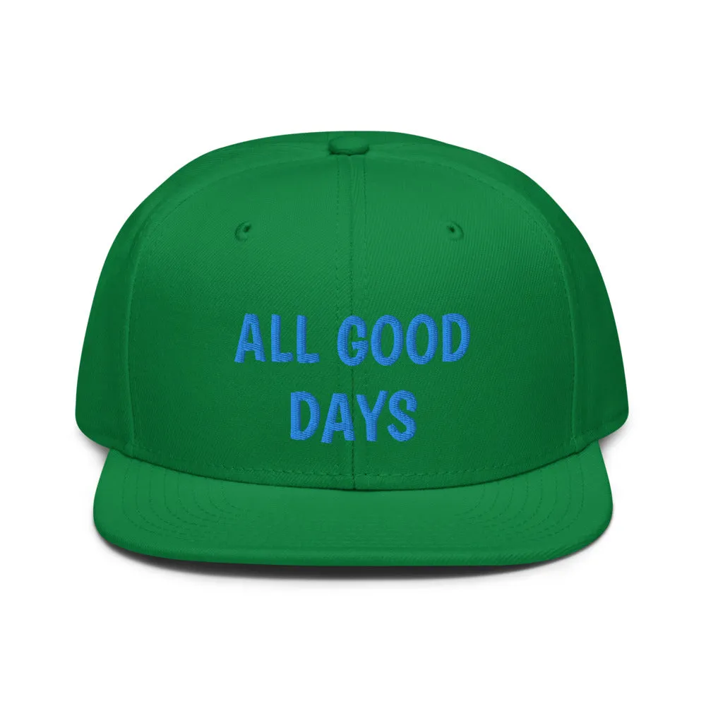 Snapback Hat "1052-0031 All Good Days (Blue Logo)"
