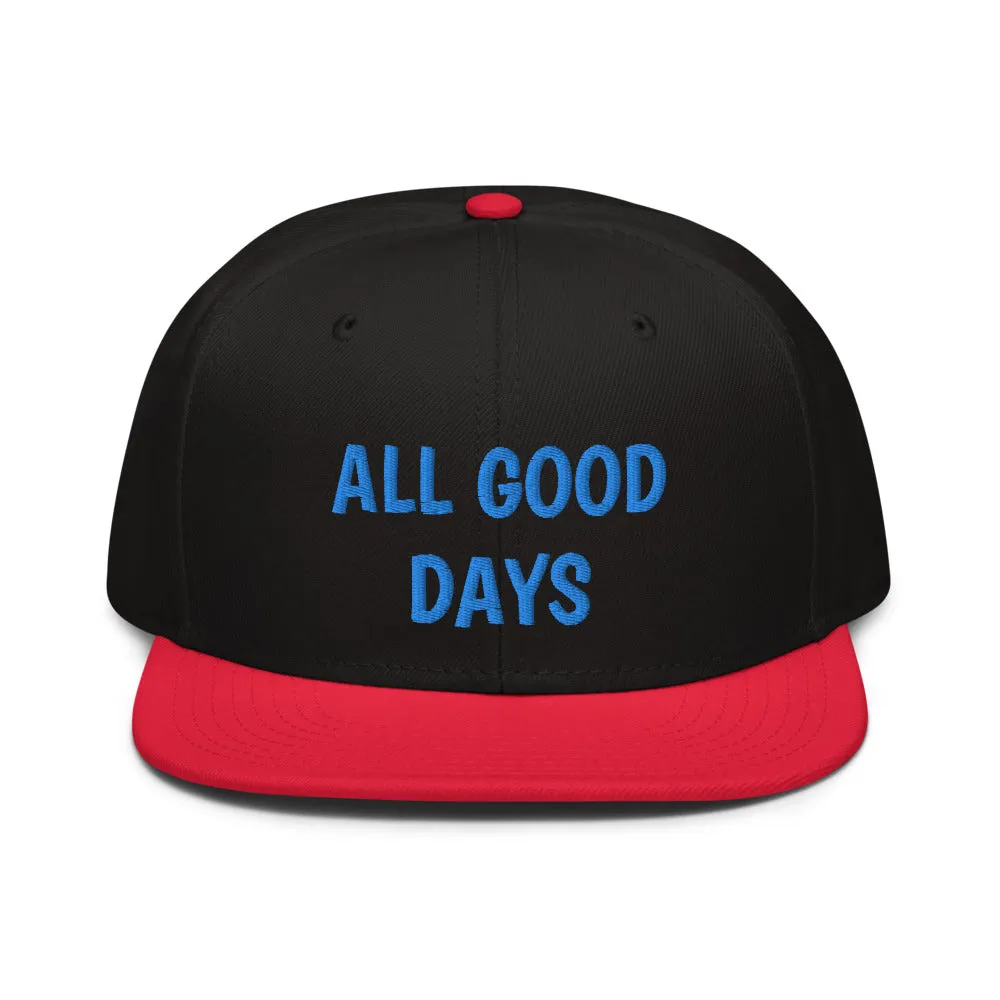 Snapback Hat "1052-0031 All Good Days (Blue Logo)"
