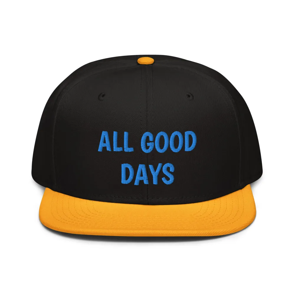Snapback Hat "1052-0031 All Good Days (Blue Logo)"