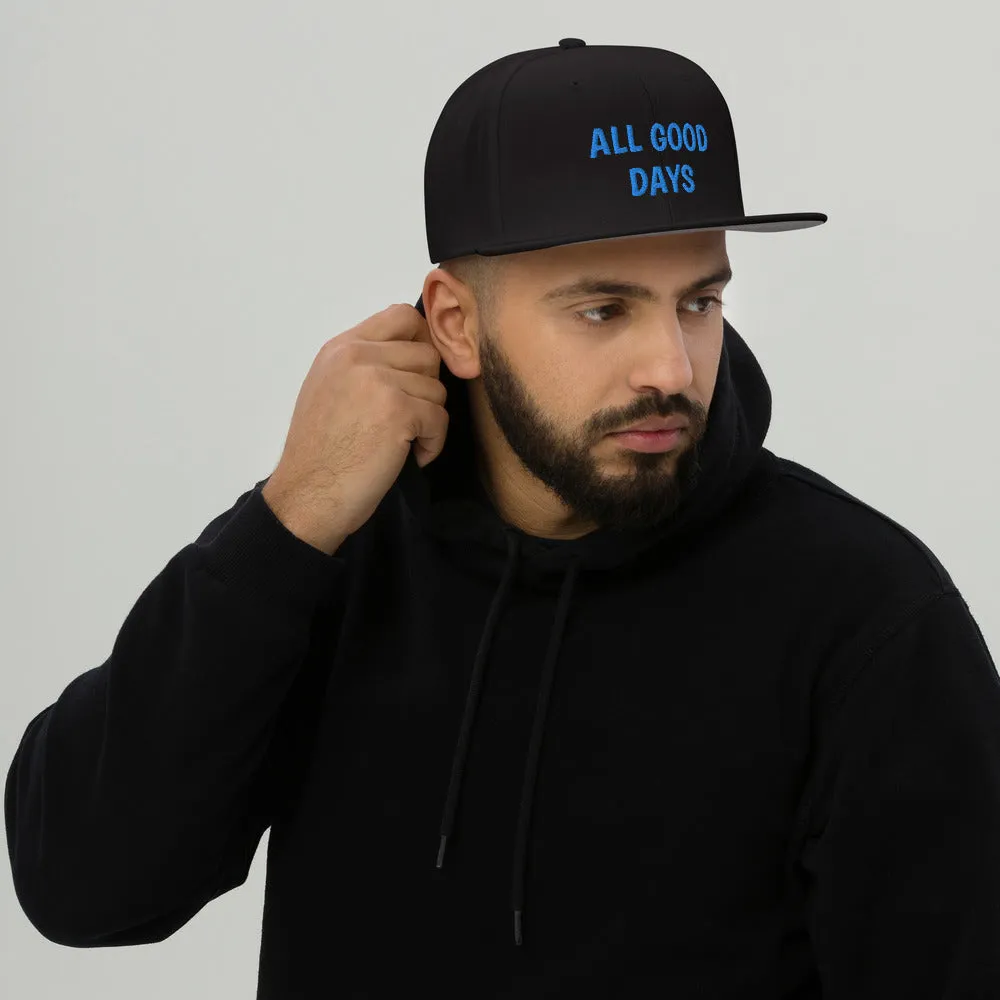 Snapback Hat "1052-0031 All Good Days (Blue Logo)"