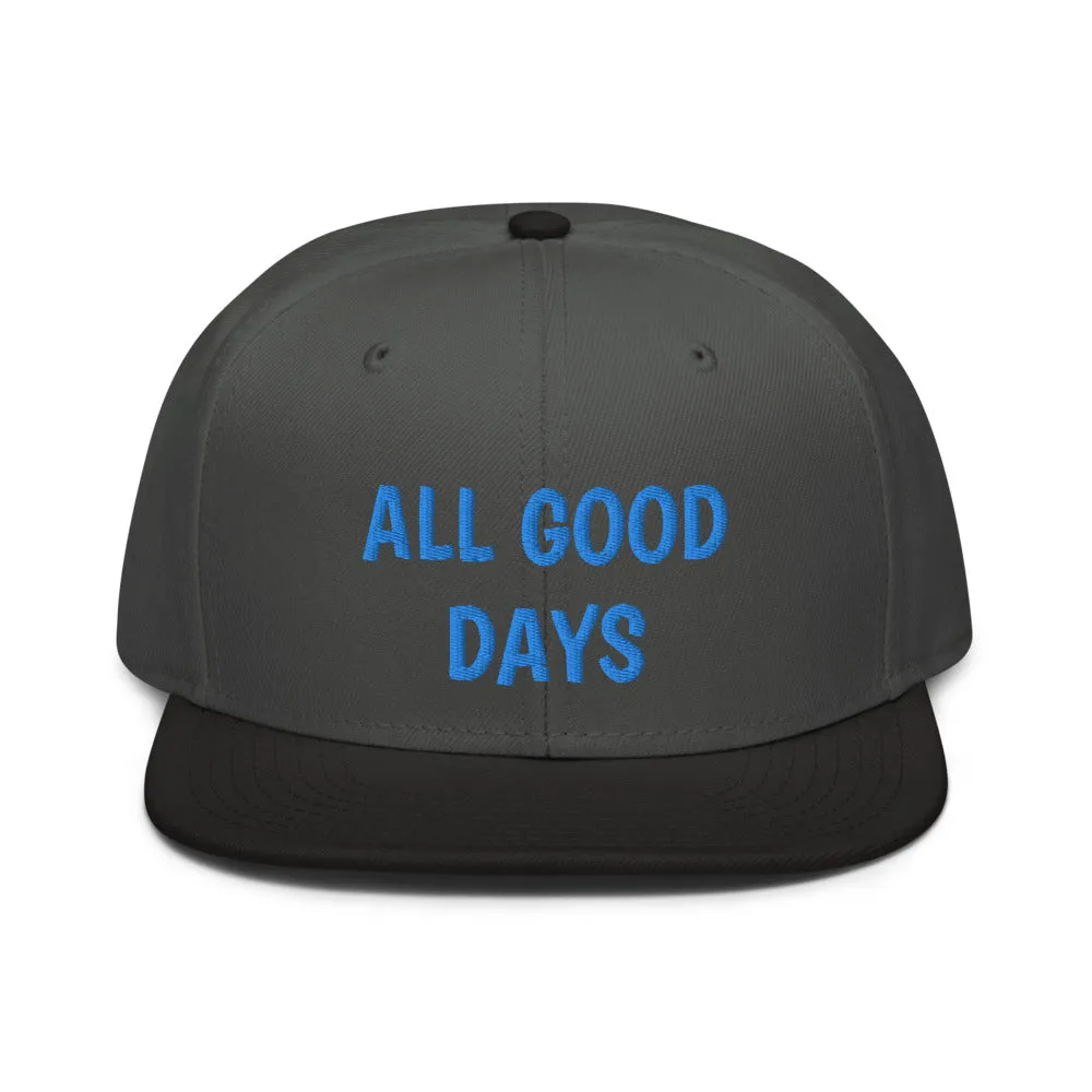 Snapback Hat "1052-0031 All Good Days (Blue Logo)"