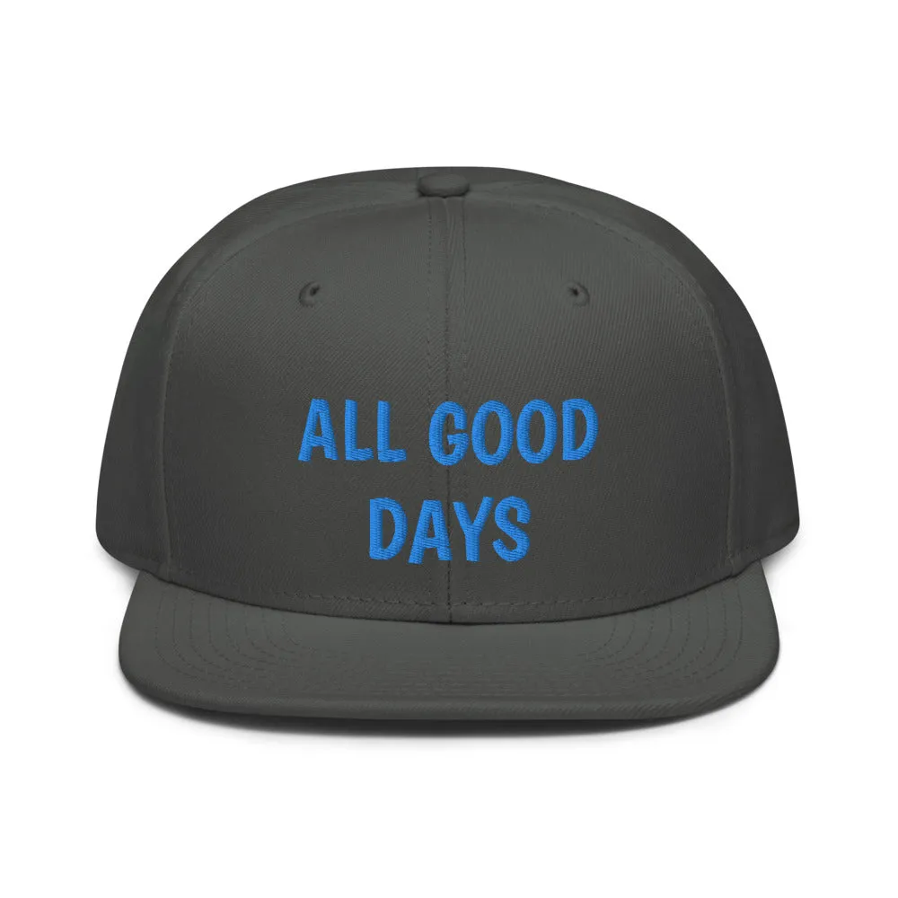 Snapback Hat "1052-0031 All Good Days (Blue Logo)"