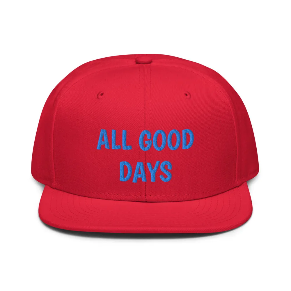 Snapback Hat "1052-0031 All Good Days (Blue Logo)"