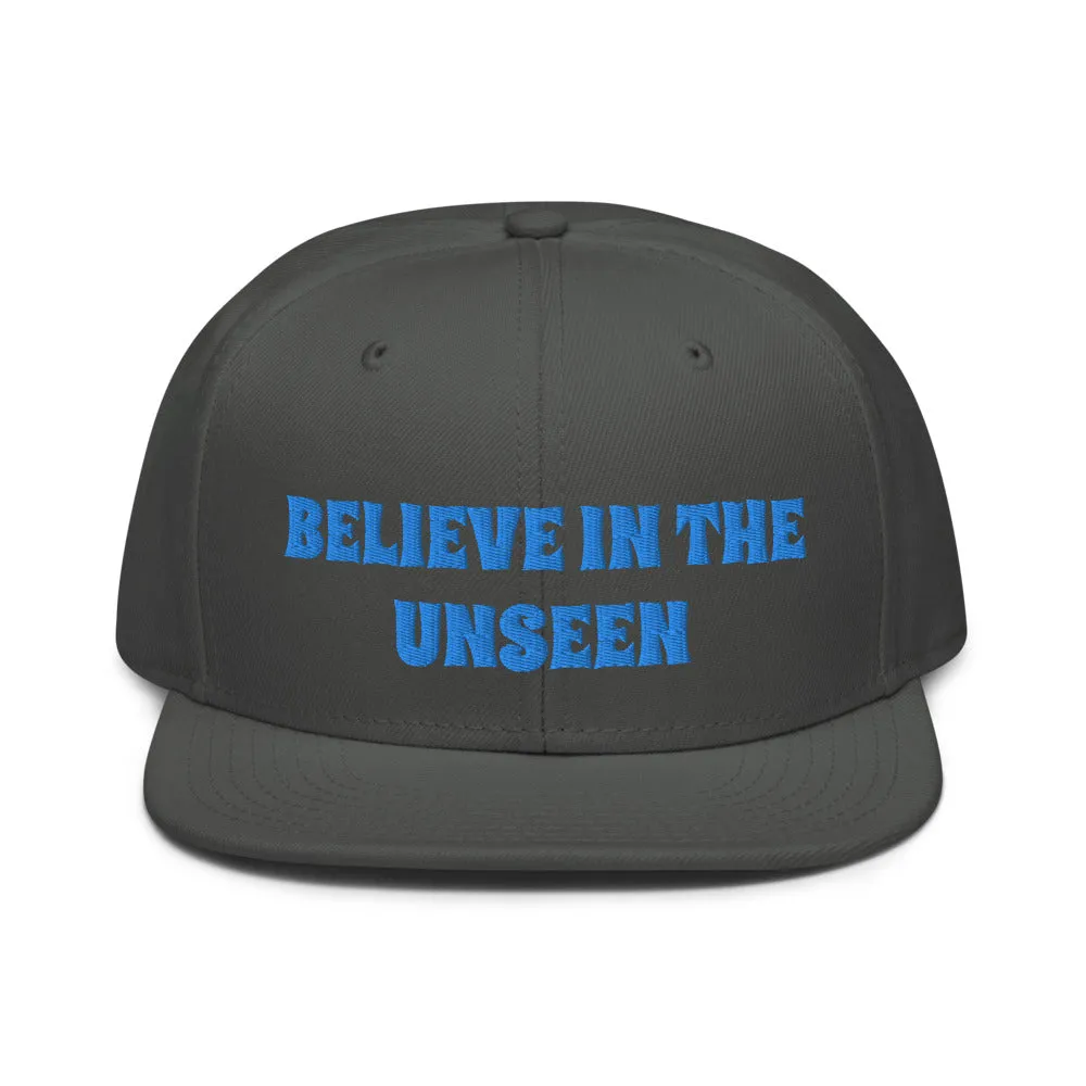 Snapback Hat "1052-0101 Believe In The Unseen (Blue Logo)"