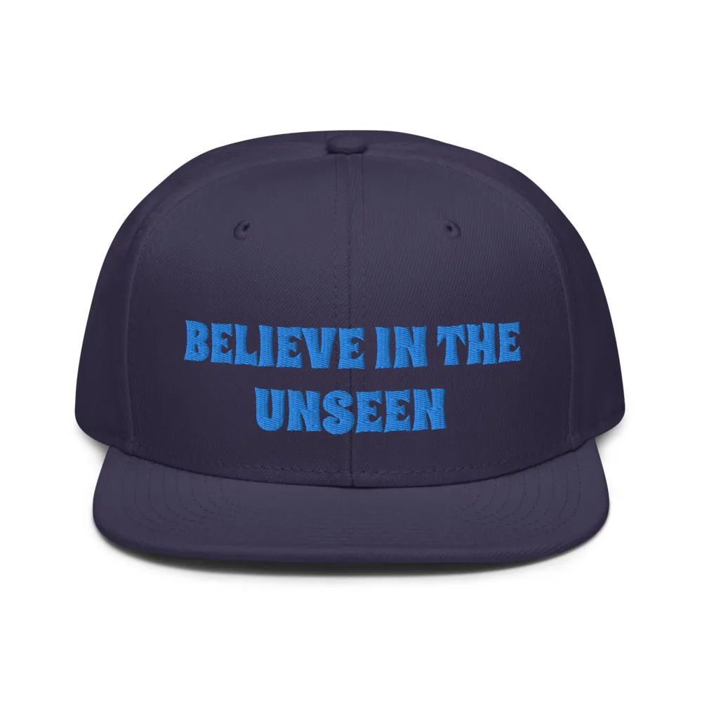 Snapback Hat "1052-0101 Believe In The Unseen (Blue Logo)"