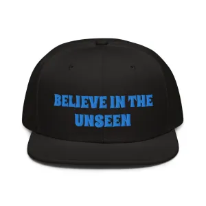 Snapback Hat "1052-0101 Believe In The Unseen (Blue Logo)"