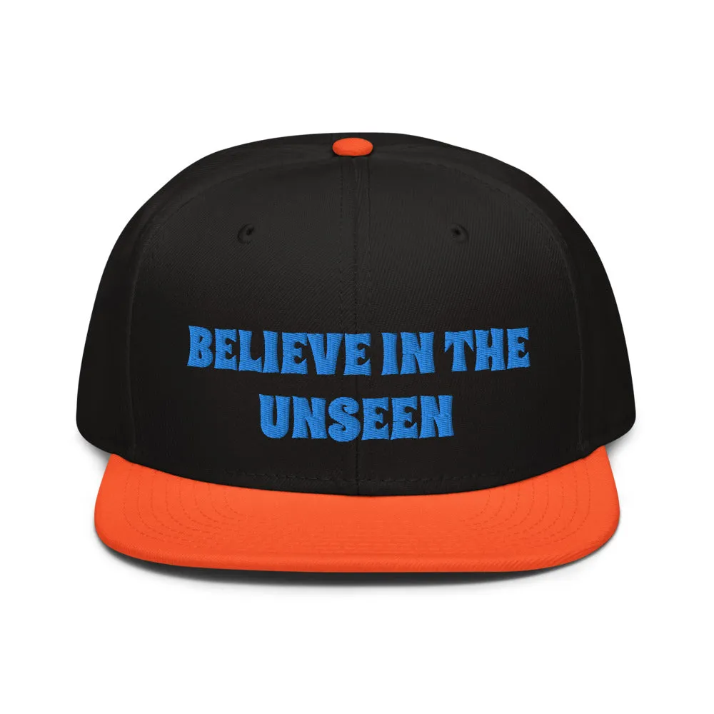 Snapback Hat "1052-0101 Believe In The Unseen (Blue Logo)"