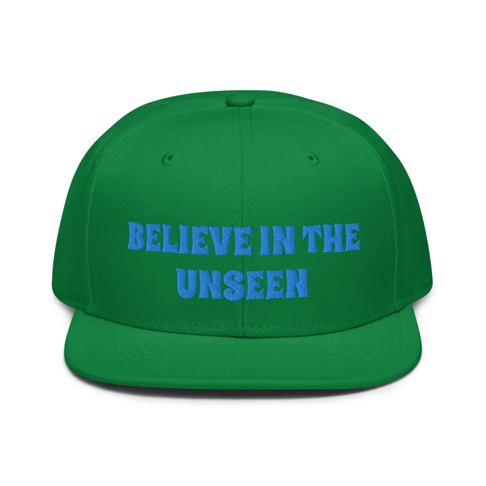 Snapback Hat "1052-0101 Believe In The Unseen (Blue Logo)"