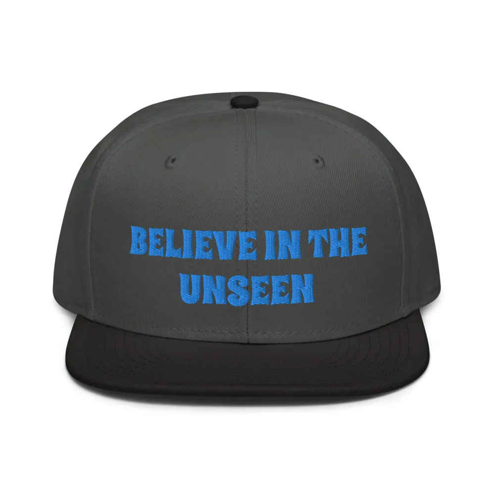 Snapback Hat "1052-0101 Believe In The Unseen (Blue Logo)"