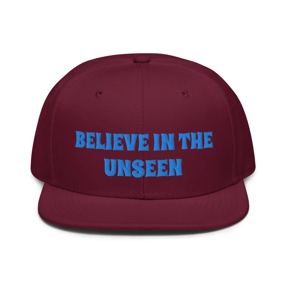 Snapback Hat "1052-0101 Believe In The Unseen (Blue Logo)"