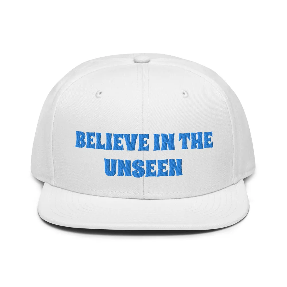 Snapback Hat "1052-0101 Believe In The Unseen (Blue Logo)"