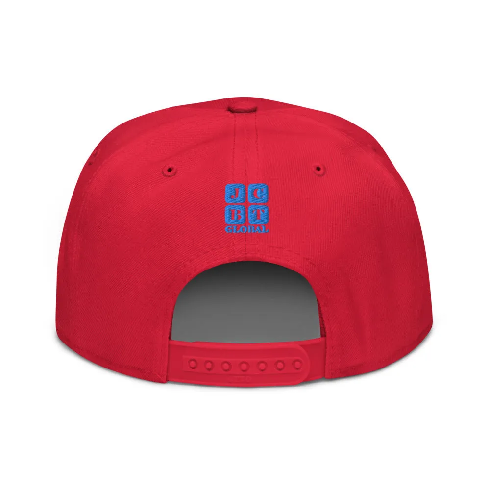 Snapback Hat "1052-0101 Believe In The Unseen (Blue Logo)"