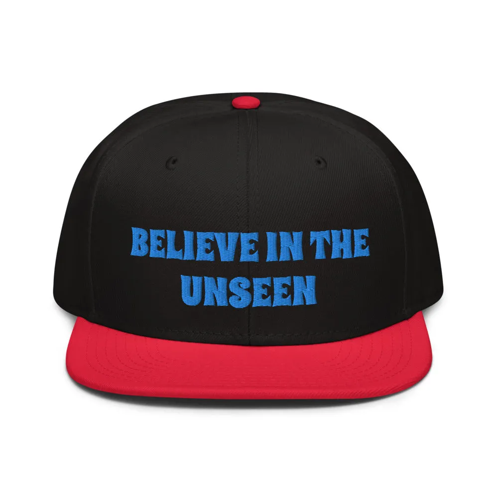 Snapback Hat "1052-0101 Believe In The Unseen (Blue Logo)"