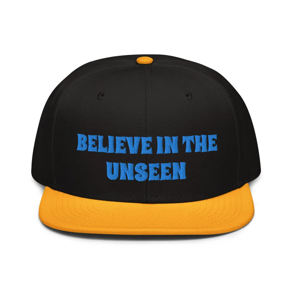 Snapback Hat "1052-0101 Believe In The Unseen (Blue Logo)"