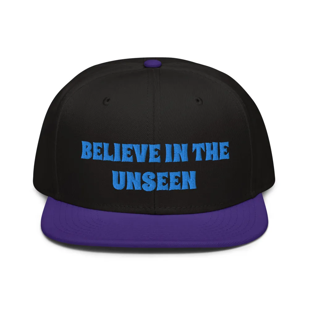 Snapback Hat "1052-0101 Believe In The Unseen (Blue Logo)"