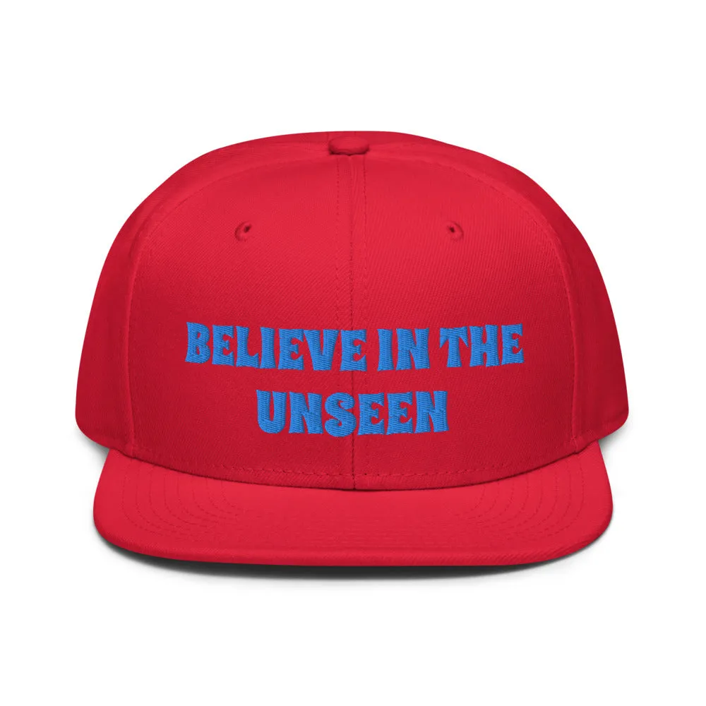 Snapback Hat "1052-0101 Believe In The Unseen (Blue Logo)"