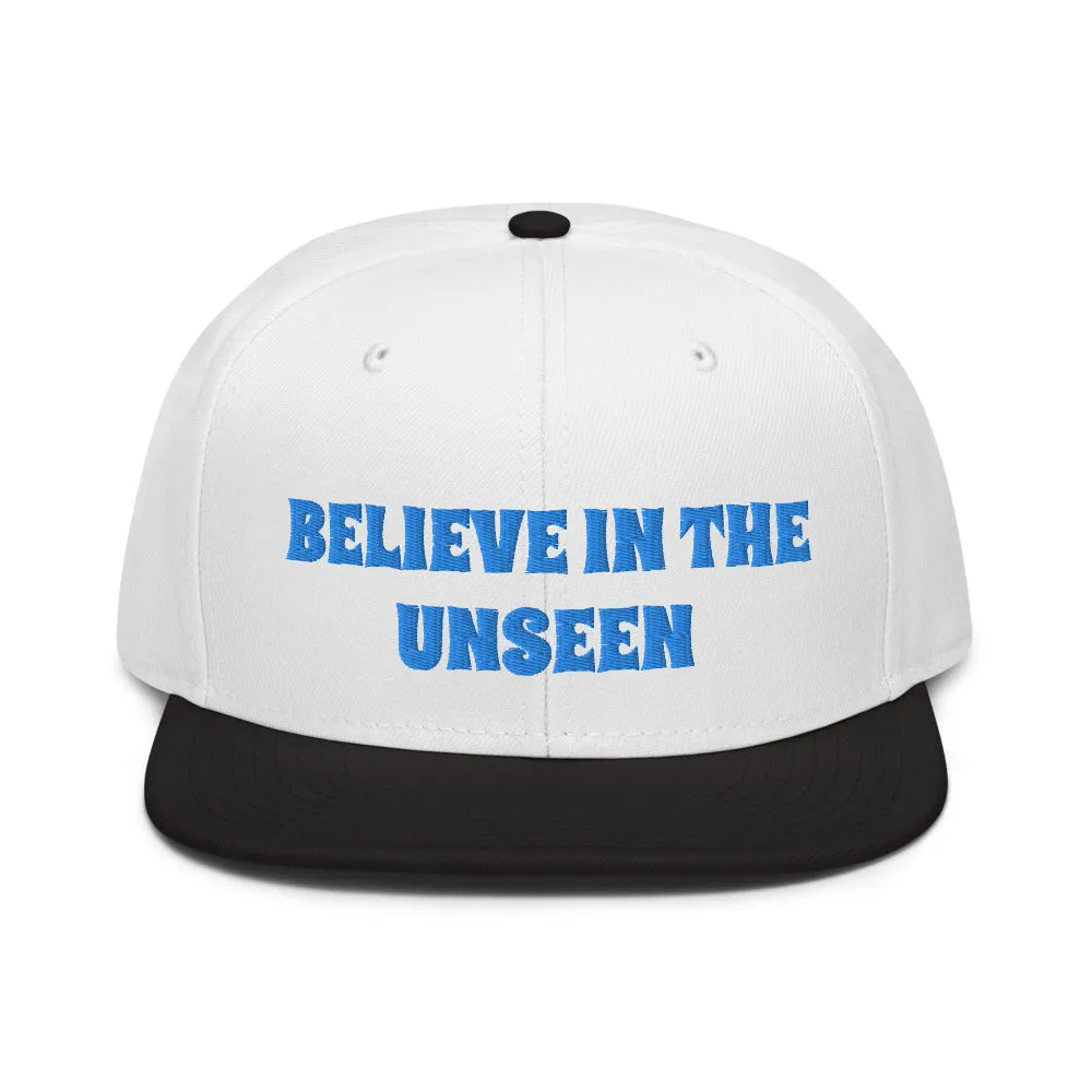 Snapback Hat "1052-0101 Believe In The Unseen (Blue Logo)"
